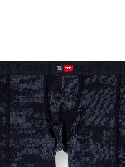 Diesel X Savage X Fenty Flocked Boxer Briefs In Grey
