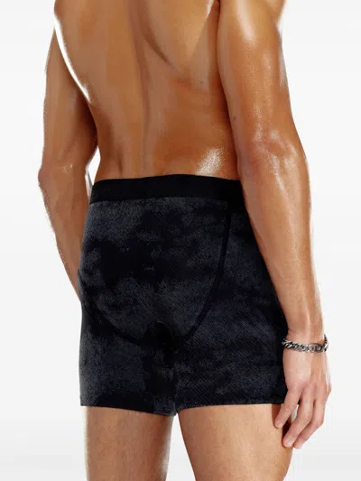 Diesel X Savage X Fenty Flocked Boxer Briefs In Grey