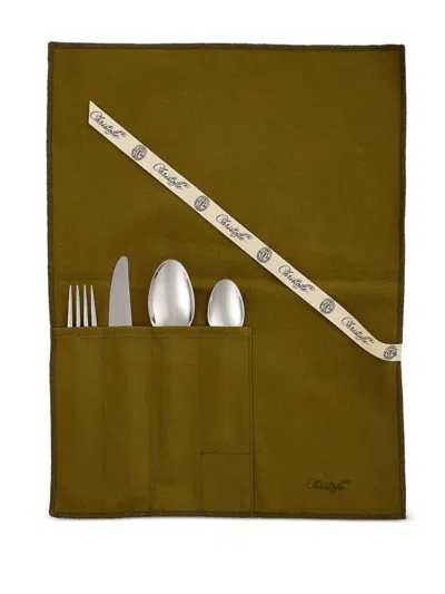 Christofle Medium La Trousse Albi Individual Cutlery Set In Silver