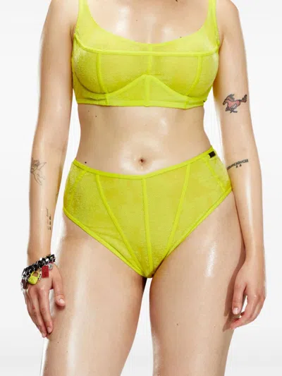 Diesel X Savage X Fenty High-waisted Briefs In Green
