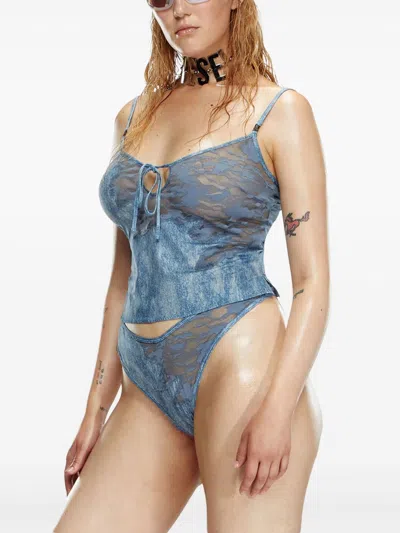 Diesel X Savage X Fenty Lace Camisole In Blue
