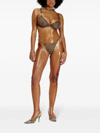 Diesel X Savage X Fenty Camouflage Thong In Green