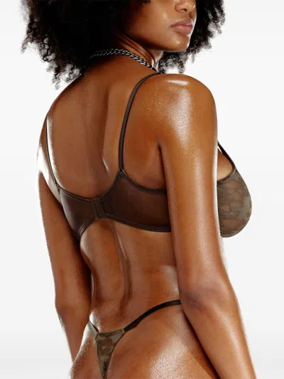 Diesel X Savage X Fenty Camouflage Thong In Green