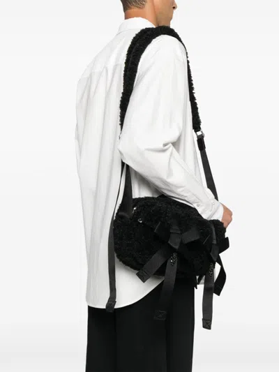Simone Rocha Classic Bow Cross Body Bag In Black