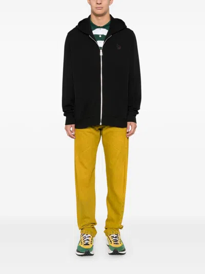 Ps By Paul Smith Zebra-motif Hoodie In Black