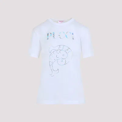 Shop Pucci Short Sleeves T-shirt In Bianco