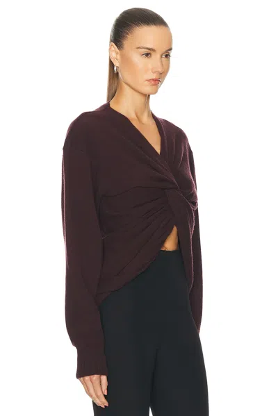 Shop Christopher Esber Ravelled Cashmere Sweater In Mahogany