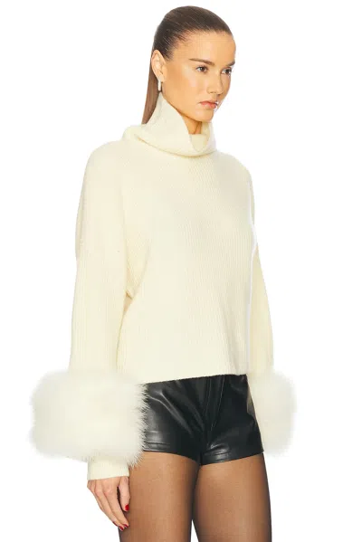 Lapointe Cashmere Turtleneck Sweater In Butter