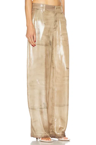 Alexander Wang Wide Leg Pant In Tannin