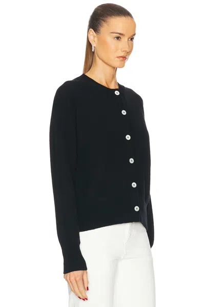 Shop And-daughter Ada Crewneck Cardigan In Black