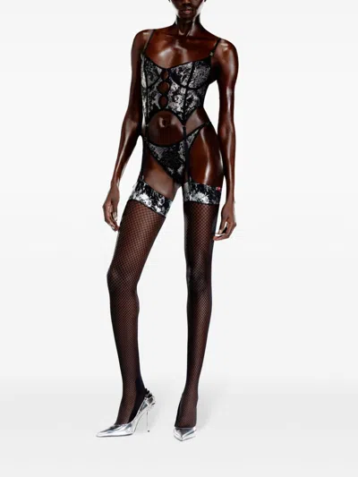 Diesel X Savage X Fenty Foiled Briefs In Black