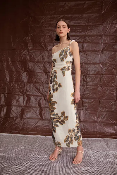 Sir Evalita Twist Midi Dress In Pine Valley