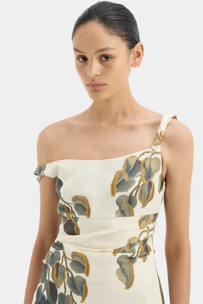 Sir Evalita Twist Midi Dress In Pine Valley