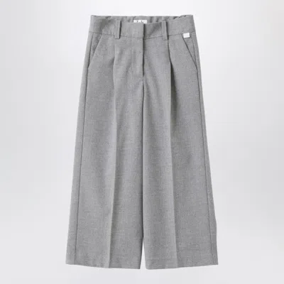 Il Gufo Grey Palace Pant With Darts In Grey