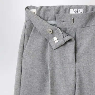 Il Gufo Grey Palace Pant With Darts In Grey