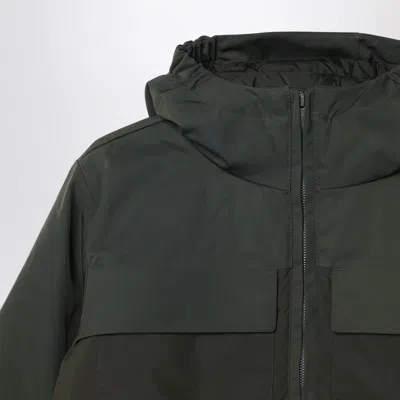 K-way Dark Green Hooded Jacket In Green
