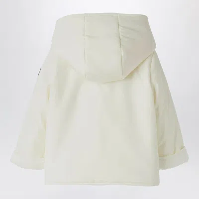 Shop Il Gufo White Microfibre Double-breasted Jacket