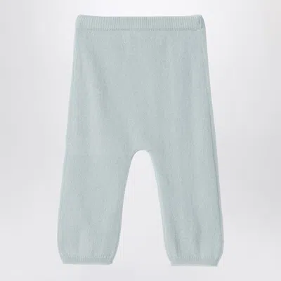 Il Gufo Light Green Wool Leggings In Green