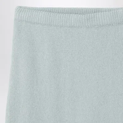 Il Gufo Light Green Wool Leggings In Green