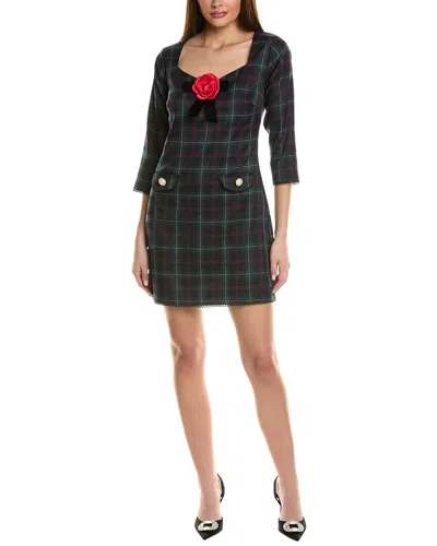 Alexia Admor Dianys Plaid Shift Minidress In Green