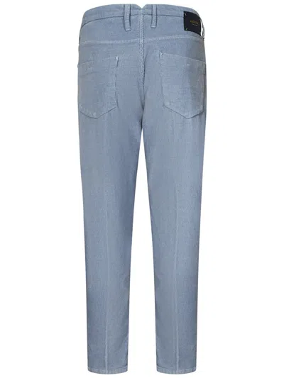 Shop Incotex Trousers In Clear Blue