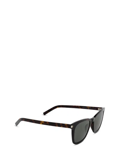 Shop Saint Laurent Eyewear Sunglasses In Brown