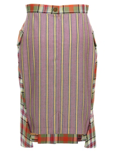 Shop Vivienne Westwood 'waistcoat' Skirt In Multicolor