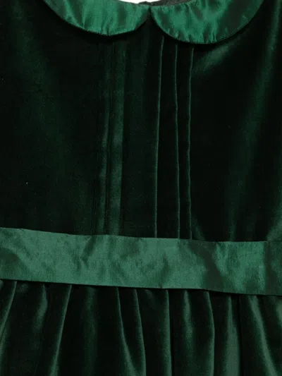 Siola Velvet Dress In 绿色