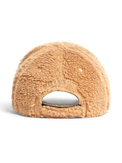 Dsquared2 Icon-appliqué Faux-shearling Cap In 中性色