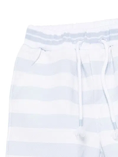 Patachou Striped Shorts Set In 蓝色