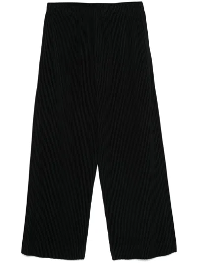 Shop Issey Miyake Mc September Trousers In 黑色