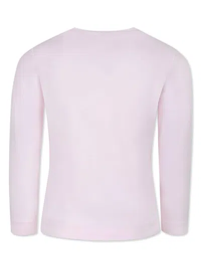 Shop Monnalisa X Barbie Long-sleeve T-shirt In Pink