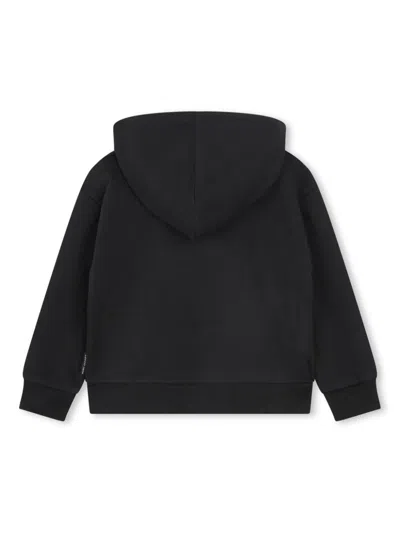 Marc Jacobs Black Sweatshirt For Boy With Belt Bag Print In Black