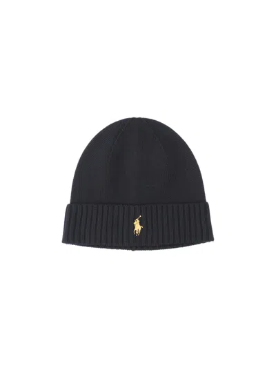 Shop Polo Ralph Lauren Logo Cap In Black  