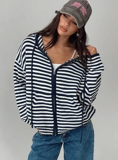 Princess Polly Lower Impact Brienna Zip Jacket In Navy