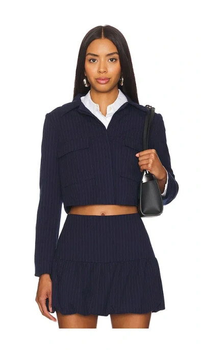Amanda Uprichard Sanders Jacket In Navy