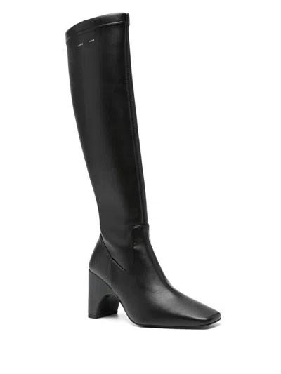 Coperni Black Bridge Stretch Tall Boots In Black