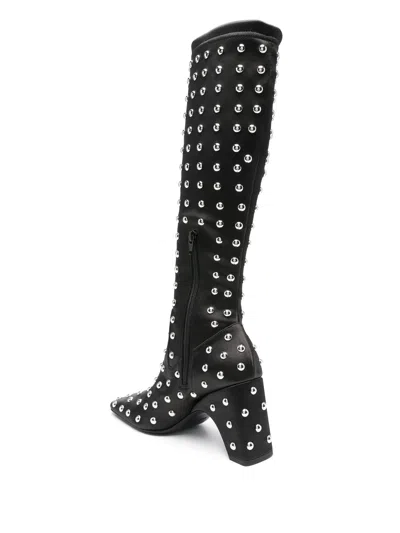 Coperni Bridge 80mm Boots In Black/silver