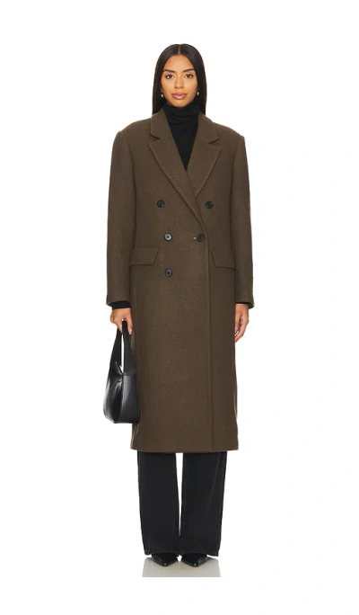 Pistola Prescott Wool Blend Coat In Caper In Olive