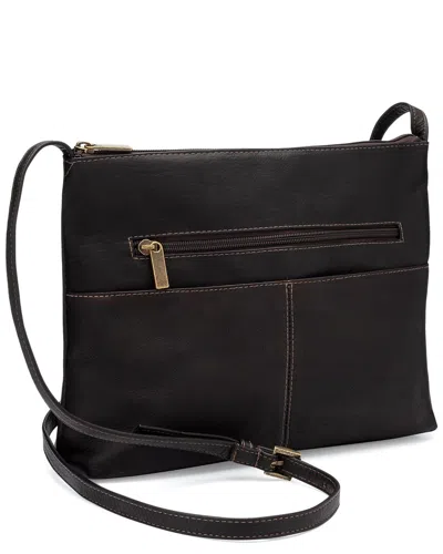 Shop Le Donne Birch Bay Leather Crossbody In Brown