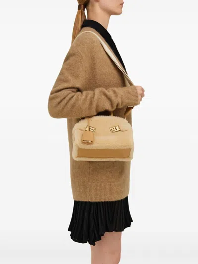 Ferragamo Hug Mini Bag In Neutrals