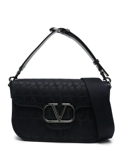 Valentino Toile Iconographe Shoulder Bag In Blue