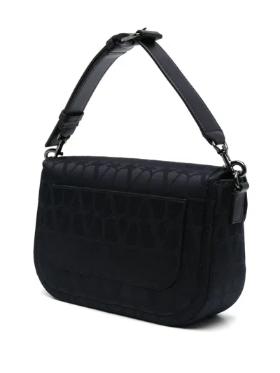 Valentino Toile Iconographe Shoulder Bag In Blue
