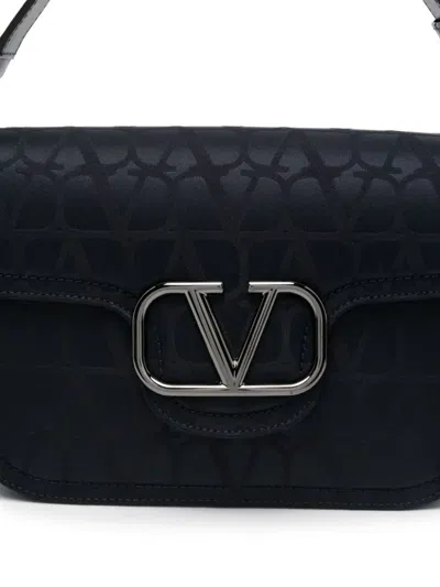 Valentino Toile Iconographe Shoulder Bag In Blue