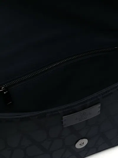 Valentino Toile Iconographe Shoulder Bag In Blue