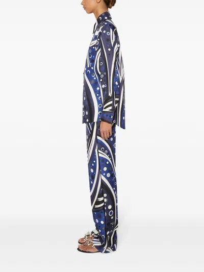 Pucci Shirt In Blue