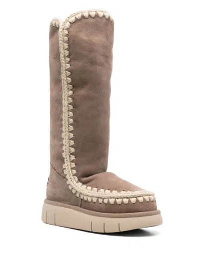 Shop Mou Eskimo Bounce 40 Boots In Grey