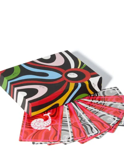 Pucci Marmo-print Playing Cards (12cm X 9.5cm) In Grey