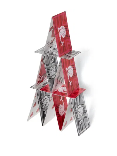 Pucci Marmo-print Playing Cards (12cm X 9.5cm) In Grey