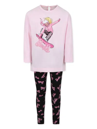 Monnalisa X Barbie Leggings In Pink
